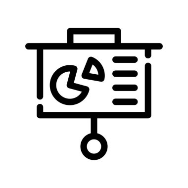 belge vektörü ince çizgi simgesi