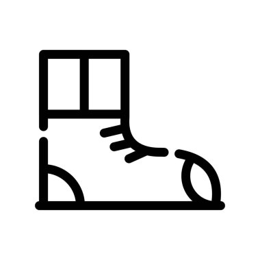 Ayak ayakkabı ikonu. Beyaz arkaplanda izole edilmiş web tasarımı için ayak ayakkabı vektörü simgesi