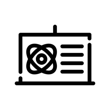 ağ vektörü ince çizgi simgesi