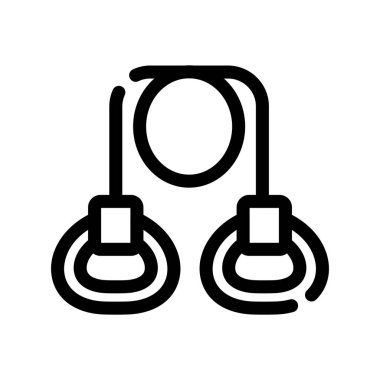 Şeffaf bir tasarım üzerinde kulaklık vektör çizimi