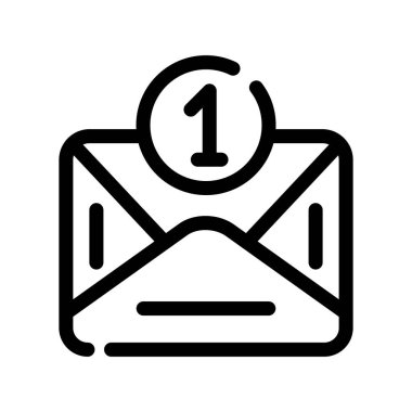 zarf e- posta simgesi vektör illüstrasyonu