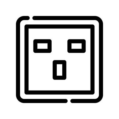 soket simgesi, vektör illüstrasyonu