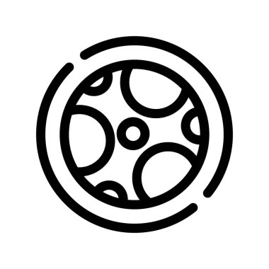 Film reel hattı simge vektör çizim