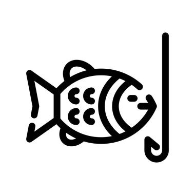 balığı web simge vektör çizim