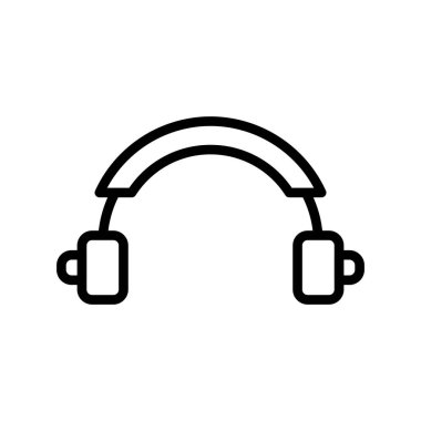 kulaklık simgesi vektör illüstrasyonu