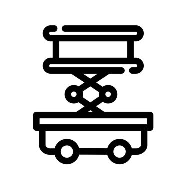 Bir bisiklet simgesinin vektör illüstrasyonu