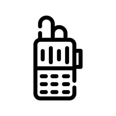 Hesap makinesi simgesi vektörü. izole edilmiş düz sembol çizimi