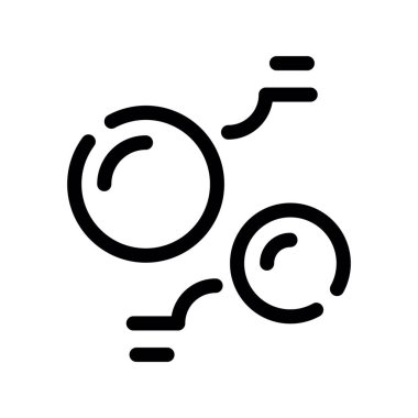 hava ve bulutlu çizgi vektör simgesi