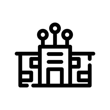 Modern robot simgesinin vektör çizimi