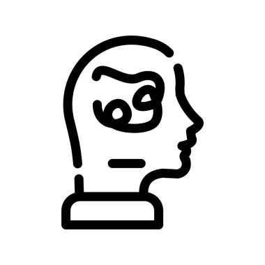 Baş simgesi olan insan, özet biçimi