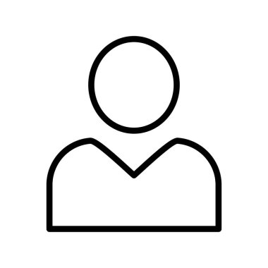 Bir insan simgesinin vektör illüstrasyonu