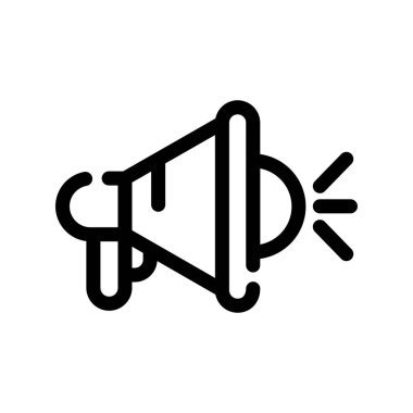 megafon ses çizgisi simgesi