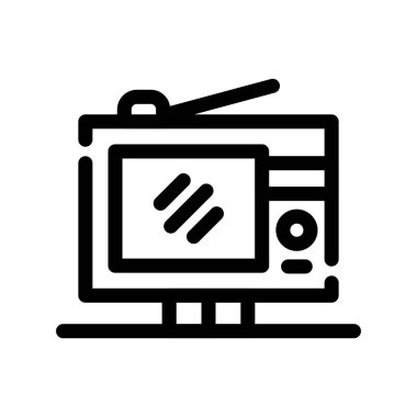 televizyon simgesi vektör illüstrasyonu