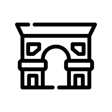 sütun simgesi vektörü beyaz arkaplanda izole edildi