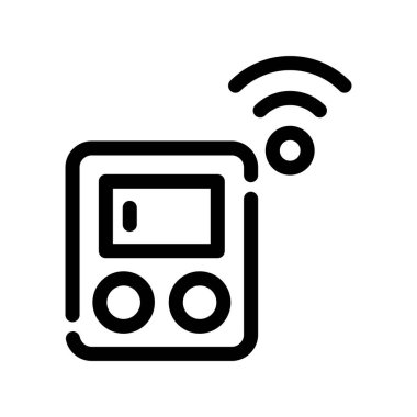 ses müziği çalıcı simgesi vektör çizimi