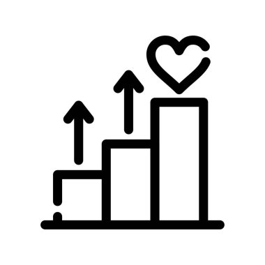 iş ve finans satırı vektör simgesi.
