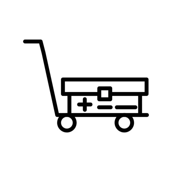 stock vector vector illustration design of trolley icon