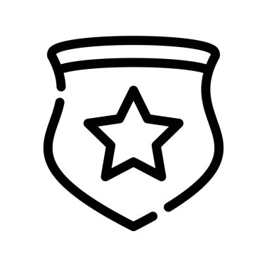 Yıldız ödülü ikonu. özet ödül vektör illüstrasyonu