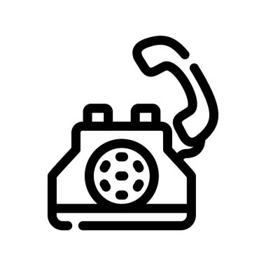 telefon simgesi, vektör illüstrasyonu