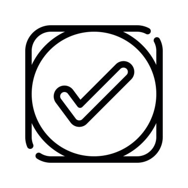 İşaret simgesini işaretle. vektör illüstrasyonu