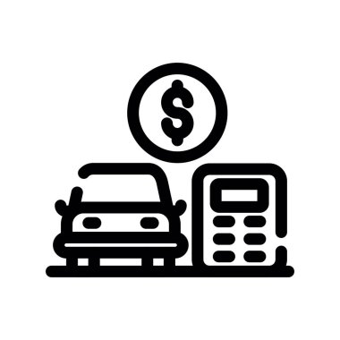 Beyaz arkaplanda dolar vektör illüstrasyonu