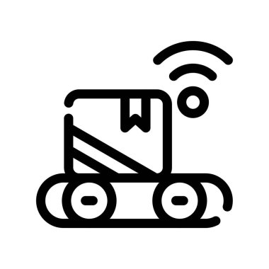 Kablo ikonu olan bir araba kamyonu, taslak biçimi