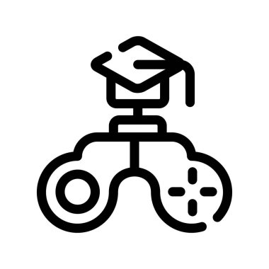 Video kamera ince çizgi vektör simgesi