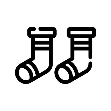 çorap satırı simgesi vektör