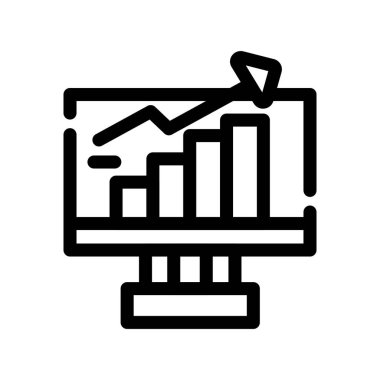grafik vektörü ince çizgi simgesi