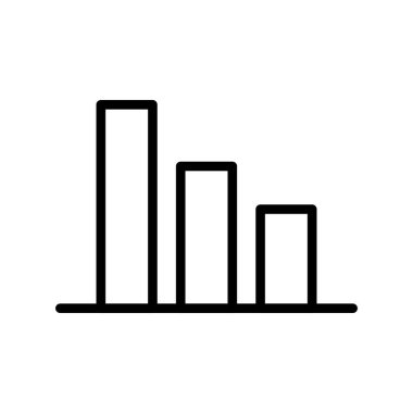 bar çizelgesi simgesi, vektör illüstrasyonu