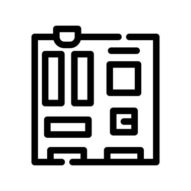 Otel simgesi, vektör illüstrasyonu