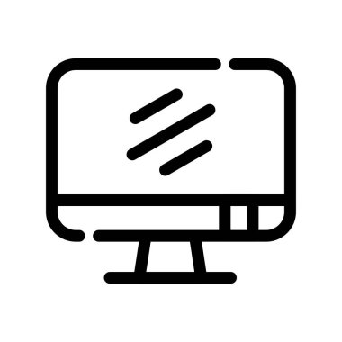 Dizüstü bilgisayar simgesi vektör çizimi