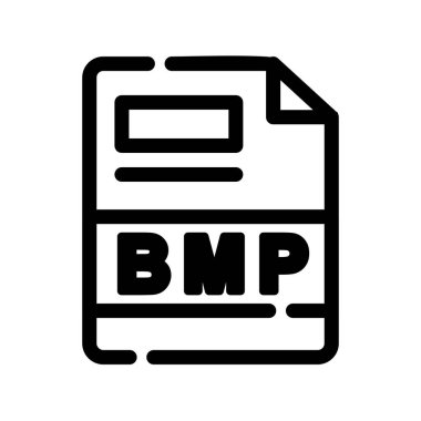 bmp dosya simgesi, vektör illüstrasyonu