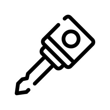 tornavida simgesi vektörü. İnce çizgi işareti. izole edilmiş sınır sembolü çizimi