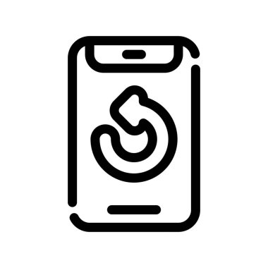 cep telefonu arama simgesi vektör çizimi çizimi