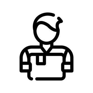 doktor vektör ince çizgi simgesi