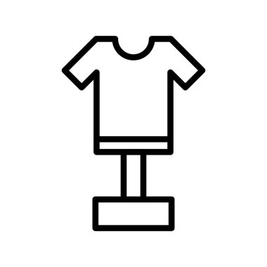 Gömlek simgesi, vektör illüstrasyonu