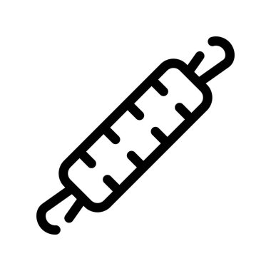 Tıbbi termometre simgesinin vektör çizimi