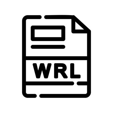 Dosya biçim simgesinin vektör illüstrasyonu