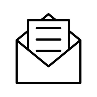 Zarf posta simgesi. Beyaz arkaplanda izole edilmiş web tasarımı için ana posta vektör simgesi