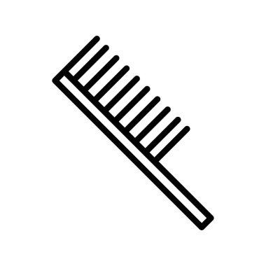 tarak vektörü ince çizgi simgesi