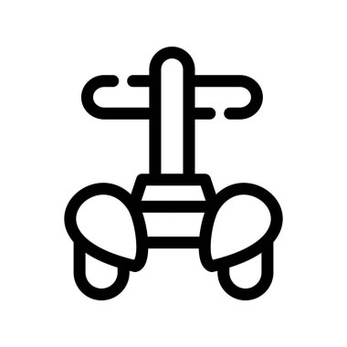 egzersiz vektörü ince çizgi simgesi