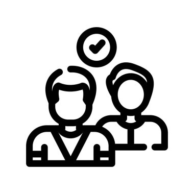 iş insanları vektör simgesi