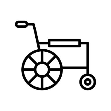 motor vektörü ince çizgi simgesi