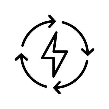 güç simgesi, vektör illüstrasyonu