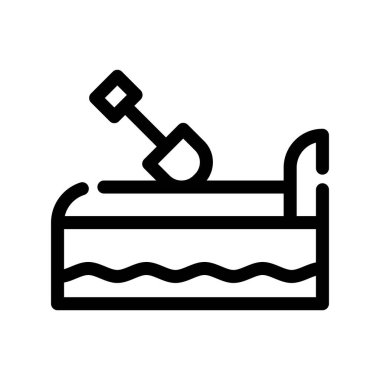 Yüzme havuzu simgesi, taslak biçimi