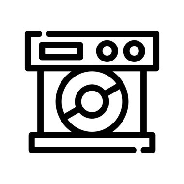 kamera vektörü ince çizgi simgesi