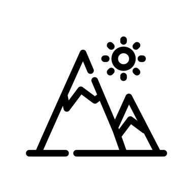 Beyaz arkaplanda izole edilmiş güneş ikonu vektörü, şeffaf güneş işareti, doğrusal semboller