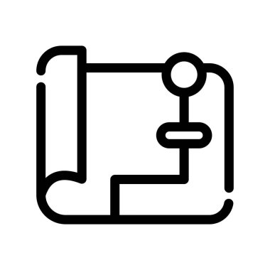 veri vektörü ince çizgi simgesi