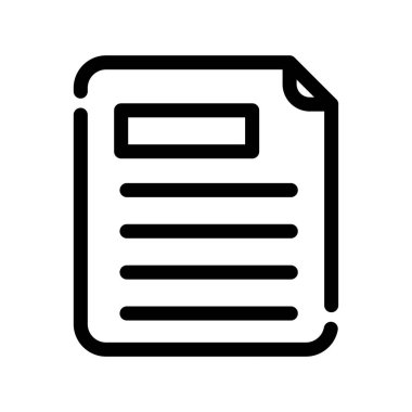 belge simgesi, vektör çizimi